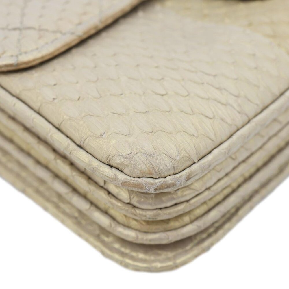 Chanel Timeless Classic Flap Quilted Python Leath… - image 8